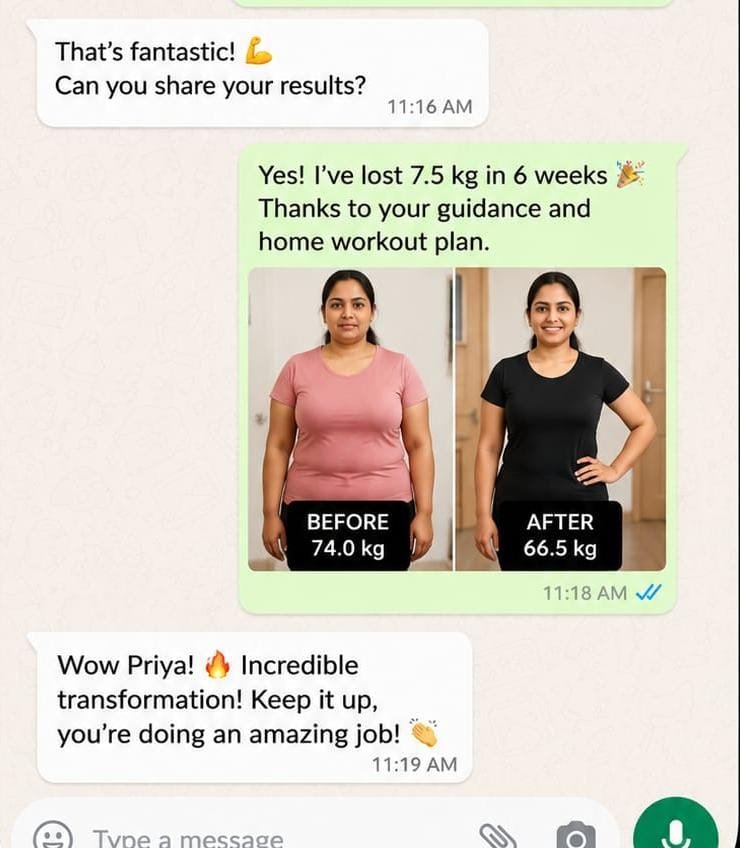 Client feedback about personal training